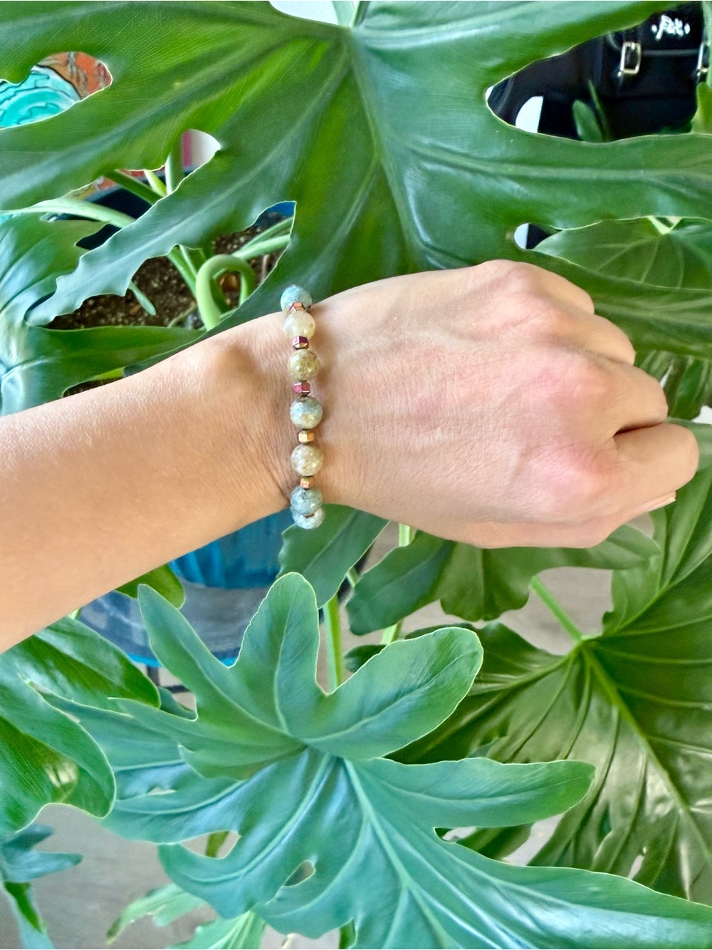 Jasper & Hematite bracelet (one)